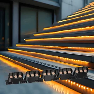 IP65 Waterproof Aluminum LED Wall Washer and Linear Light, DMX512 RGBW, Outdoor Building Lighting