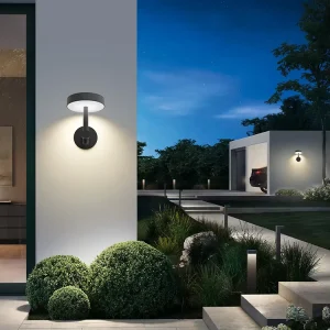 IP65 Waterproof Durable Aluminum Shell Outdoor Solar LED Wall Garden Lights for Villa Courtyard Fence Pathway