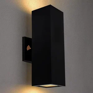 IP65 Waterproof E26 LED Up and Down Outdoor Wall Mounted LED Wall Light Smart Sensor Dask to Dawn Aluminum Outdoor Lighting