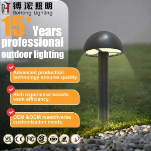 IP65 Waterproof LED Lawn Lights Outdoor Aviation 5052/6063 Aluminum Anti-Rust Dimmable High CRI 80 Garden Lighting