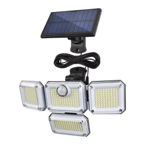 IP65 Waterproof LED Solar Boundary Wall Motion Sensor Security Light with 360 Beam Angle