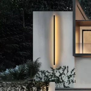 IP65 Waterproof Modern LED Wall Lamp Aluminum Base Outdoor Long Strip for Garden Outside Walls