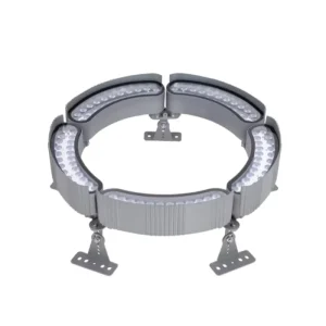 IP65 Waterproof Outdoor Aluminum Glass Tree Ring Light, AC 220V, Warm White