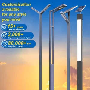 IP65 Waterproof Post Street Light Die-casting Aluminum LED Pole Top Light Garden Outdoor