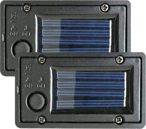IP65 Waterproof Solar Battery Box LED Top Warm White 7LM Replacement Accessory for Outdoor Garden Lawn Decor Lights