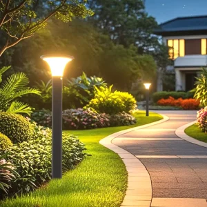 IP65 Waterproof Solar Garden Lights with Motion Sensor for Lawn Patio Yard Walkway