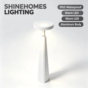 IP65 Waterproof Solar LED Outdoor Lawn Light Rust Resistant Aluminum Warm Light for Garden Pathway Yard Landscape