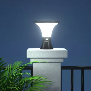 IP65 Waterproof Solar LED Pillar Light 3000K/4000K/6000K 10W Remote Control Outdoor Garden Column Light