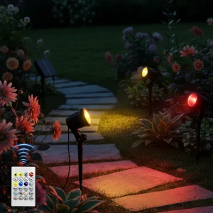 IP65 Waterproof Solar Lawn Light Heavy Duty Ground Spot Patio Sidewalk Fence Bright Lamp for Outdoor Garden Landscape