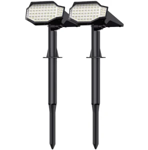 IP65 Waterproof Solar Lights Outdoor LED Wall & Garden Path Lamp with 66 LEDs