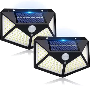 IP65 Waterproof Solar Outdoor Light with Induction Lighting LED Garden Wall Light Featuring Wireless Control and High Brightness