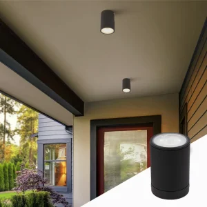 IP65 Waterproof Surface-Mount Aluminum LED Downlight for Porches and Balconies