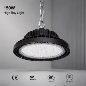 IP66 Aluminum Outdoor Highbay Ceiling Light 6500K 100 lm/W for Warehouse Workshop
