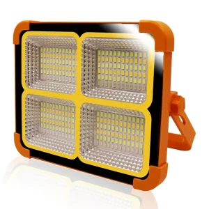 IP66 Outdoor Waterproof 50W-1200W LED Flood Light Solar Charger Power Banks for Camping Emergency Lighting