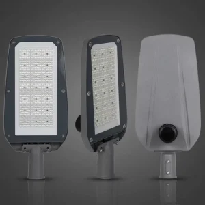 IP66 Waterproof Aluminum Alloy LED Street Light Slender Adjustable with Sensor High Brightness for Outdoor Road Use