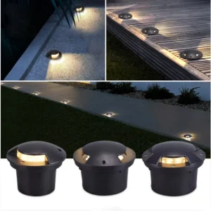 IP67 3W 12V 24V 110V 220V Underground Pathway Driveway One Two Three Four Side LED Recessed Inground Light LED Pavement Lighting