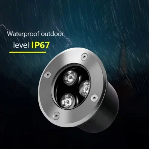 IP67 3W Recessed Landscape Outdoor Waterproof Floor Underground Deck Light Lamp LED Inground Light