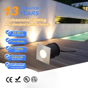 IP67 Anti-Glare 1W Outdoor LED Deck Lighting Stainless Steel Garden Uplighter Underground Light Deck Inground Lighting Dimmable