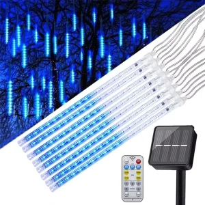 IP67 Christmas Solar LED Meteor Shower Light Outdoor Icicle Raindrop Snow Falling Rain Lights
