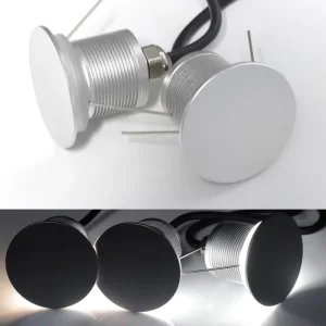 IP67 Waterproof Courtyard Decoration Wall Light Home Lighting Fixture Loft Stair Light Round DC12V 1W Outdoor LED Wall Lamp