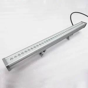 IP67 Waterproof Outdoor 36W RGBW Linear LED Wall Washer Cast Aluminum DMX Control for Hotels and Buildings