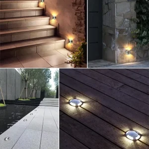 IP67 Waterproof Outdoor LED Underground Lamp Stainless Steel 316 Recessed Light 90 Degree Beam Angle Remote Control