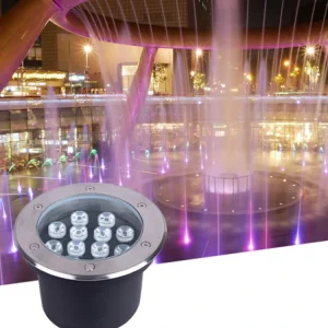 IP68 304 Stainless Steel Submersible Warm White LED Pool Light, Underground Recessed Lamp