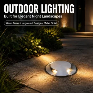 IP68 IK08 Waterproof Outdoor LED Inground Light 12W AC85 265V DC24V 8mm Tempered Glass Exterior Driveway Sidewalk Spot Light