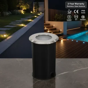 IP68 Stainless Steel Recessed LED Pool Light 12V Waterproof Underwater Inground Lamp Anti-Corrosion Remote Control Dimmable