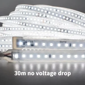 IP68 Waterproof 48V DC High Luminosity for Underground Tunnels 120LEDs 2700 6500K Coal Mines Custom Length 30M No Drop LED Strip