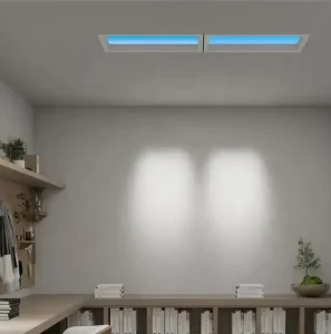 Indoor Artificial Sunlight LED Recessed Virtual Skylight Panel, High CRI, IP54, Blue Sky