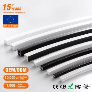 Indoor Decoration IP67 Rated Flexible Silicone Neon Tube Cover Rope Channel for Custom LED Neon Strip Light