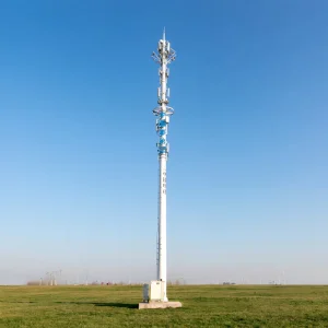 Industrial Hot Dip Galvanized Monopole Lightning Protection Tower Telecommunication Utility Steel Single Pipe Lightning Rod