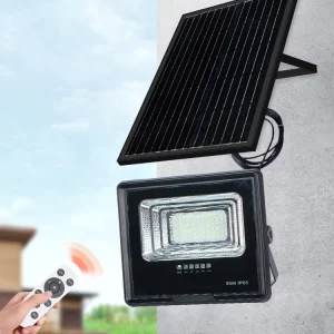Industrial Motion Sensor 100w 200w 500w 600w 1000w No Wiring 8000 Lumen Solar LED Flood Light Outdoor for Football Field
