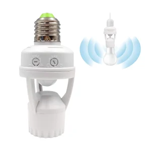 Infrared Detector Motion Sensor Light Socket E27 Lamp Holder With Digital Signal 110v-240v Ceiling Mount