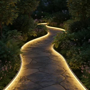 Insect Repellent Camping Site Neon LED Strip 4x10mm 120LEDs CE UKCA For Tent Perimeter And Outdoor Gathering Area Natural Light