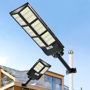 Integrated 200W IP65 Residential Security Flood Lighting LED Solar Street Light with Motion Sensor for Roads