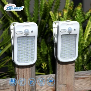 Integrated Clamp Lamp Flood Security IP65 DC Solar Lights Outdoor Garden Led Lights Large Solar