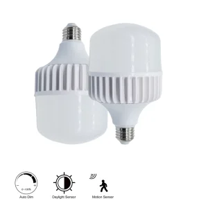 Intelligent Motion Sensor Led Bulb E27 Auto Dimming Security Lighting for Corridor Garage Basement Public Area Industrial Use