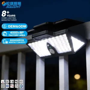 Ip65 Solar Clip Light Home Garden Outdoor Use Wall-Mounted Motion Sensor Portable Led Solar Garden Light