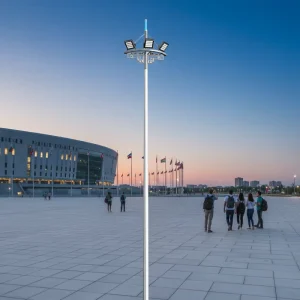 Iron Square LED High Mast Light Waterproof & Hot Dip Galvanized 200km/h Wind Resistant Outdoor Use Manufacturer & Quotation