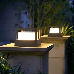 LED 12W IP65 Waterproof Outdoor Lamp Post Lights Fence Path Light Aluminum Alloy for Patio Garden Yard