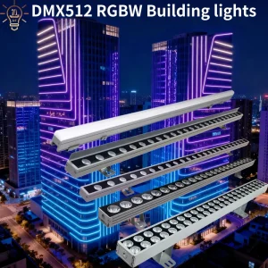 LED Aluminum Wall Washer Light IP67 Waterproof 24W 36W 48W 72W RGB RGBW for Building Facade Outdoor Lighting