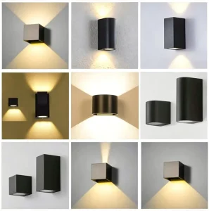 LED Aluminum Waterproof Outdoor & Indoor Wall Lamp for Garden Bedroom Living Room Modern Simple Design