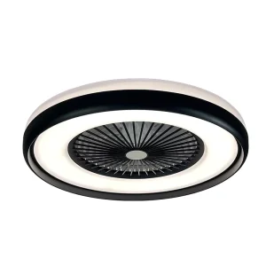 LED Ceiling Fan Light Remote Control ABS 6-Speed Dimmable Modern Design for Living Room and Bedroom