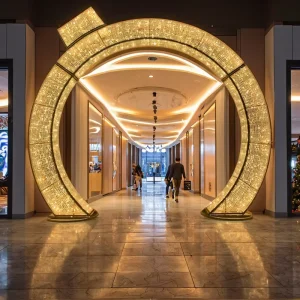 LED Christmas Wreath Motif Lights Outdoor IP65 Waterproof 3D Ball Ornaments Landscape Halloween Shopping