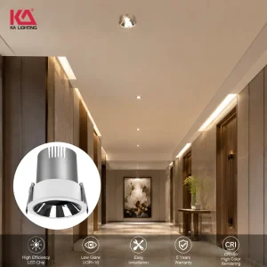LED Downlight Aluminum SAA Ceiling Recessed Mounted Indoor 3W-12W Round for Hotel