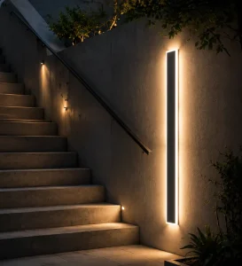 LED Exterior Wall Light 8FT 70W 3000 5000K CRI>80 Aluminum Body Waterproof DIP Switch ETL CETL Listed Guangdong 3 Year Warranty