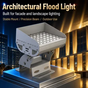LED Flood Light IP65 Waterproof Architectural Facade Lighting Shielded Optics Lens Matrix Pillar Column Washer Lamp