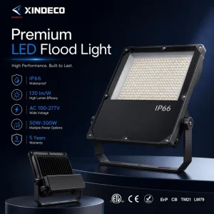 LED Flood Light SMD3030 50W 300W IP66 Aluminum Alloy Wide Voltage Outdoor Sports Stadium Lighting 5 Year Warranty